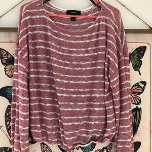 Forever21+ Red and White Sweater
